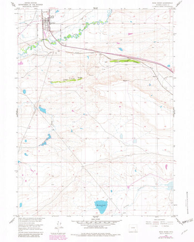 United States Geological Survey Rock River, WY (1955, 24000-Scale) digital map