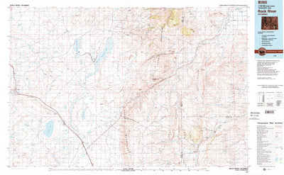 United States Geological Survey Rock River, WY (1982, 100000-Scale) digital map