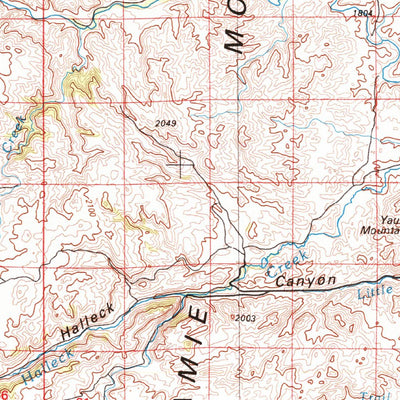United States Geological Survey Rock River, WY (1982, 100000-Scale) digital map
