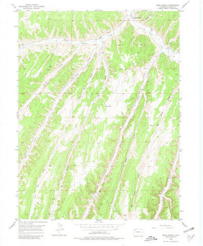 United States Geological Survey Rock School, CO (1952, 24000-Scale) digital map