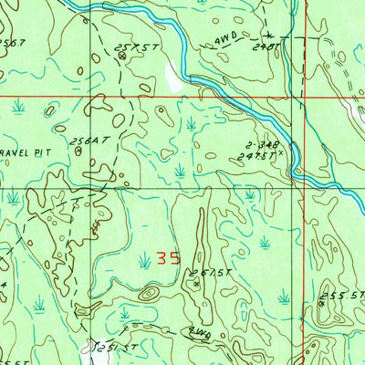 United States Geological Survey Rock SE, MI (1985, 24000-Scale) digital map