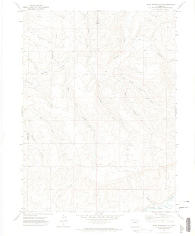 United States Geological Survey Rock Spring Gulch, CO (1971, 24000-Scale) digital map