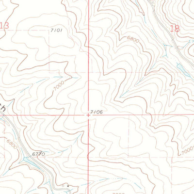 United States Geological Survey Rock Spring Gulch, CO (1971, 24000-Scale) digital map