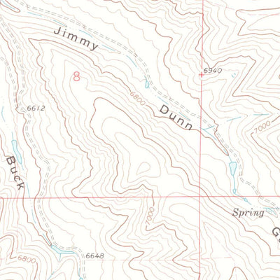 United States Geological Survey Rock Spring Gulch, CO (1971, 24000-Scale) digital map