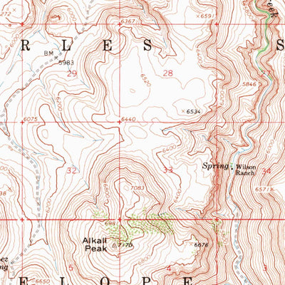 United States Geological Survey Rock Spring Table, NV (1965, 62500-Scale) digital map