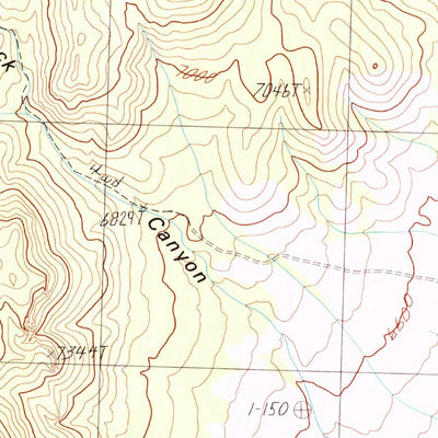 United States Geological Survey Rock Springs Pass, NV (1986, 24000-Scale) digital map