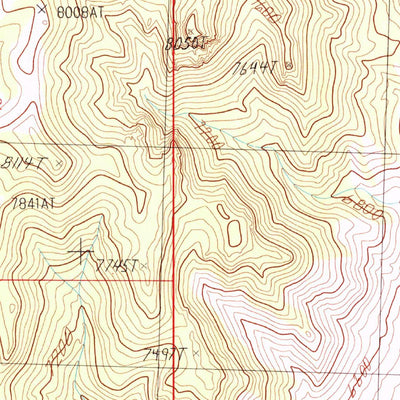 United States Geological Survey Rock Springs Pass, NV (1986, 24000-Scale) digital map