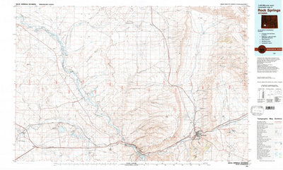 United States Geological Survey Rock Springs, WY (1981, 100000-Scale) digital map