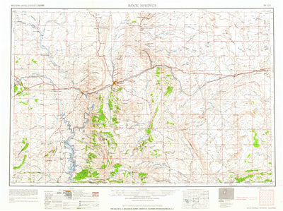 United States Geological Survey Rock Springs, WY-CO-UT (1962, 250000-Scale) digital map