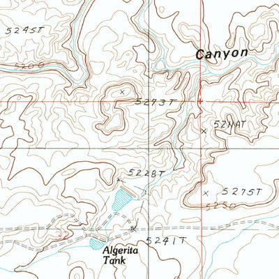 United States Geological Survey Rock Station, AZ (1986, 24000-Scale) digital map