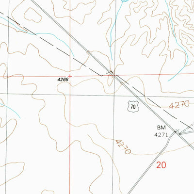 United States Geological Survey Rock Tank Draw, NM (1990, 24000-Scale) digital map