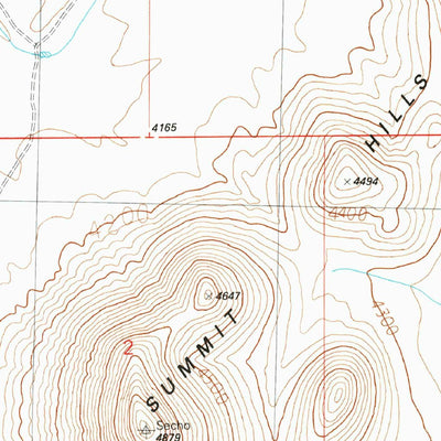 United States Geological Survey Rock Tank Draw, NM (1990, 24000-Scale) digital map
