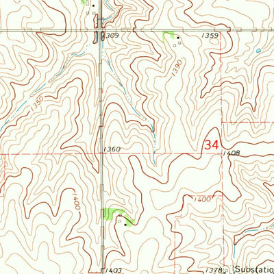 United States Geological Survey Rock Valley, IA (1968, 24000-Scale) digital map
