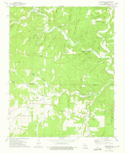 United States Geological Survey Rockbridge, MO (1973, 24000-Scale) digital map
