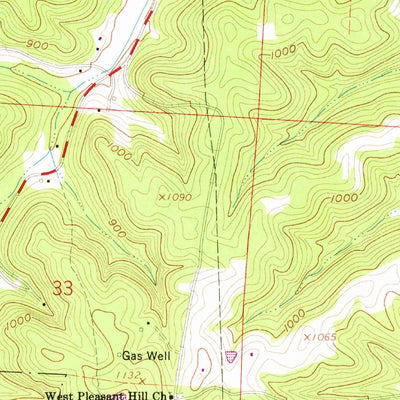United States Geological Survey Rockbridge, OH (1961, 24000-Scale) digital map