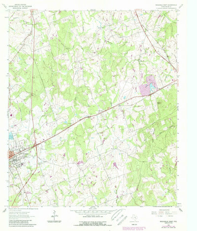 United States Geological Survey Rockdale East, TX (1961, 24000-Scale) digital map