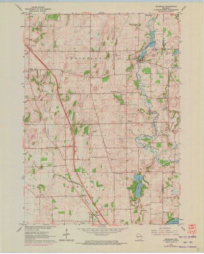 United States Geological Survey Rockdale, WI (1961, 24000-Scale) digital map