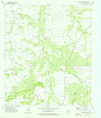 United States Geological Survey Rocker B Ranch, TX (1973, 24000-Scale) digital map