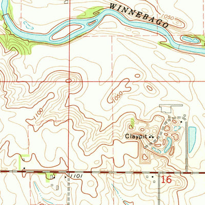 United States Geological Survey Rockford, IA (1971, 24000-Scale) digital map