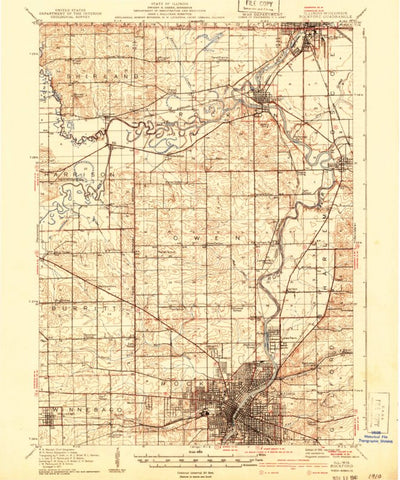 United States Geological Survey Rockford, IL-WI (1918, 62500-Scale) digital map