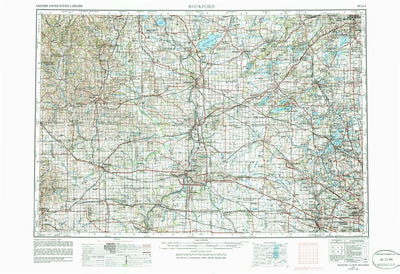 United States Geological Survey Rockford, IL-WI (1958, 250000-Scale) digital map
