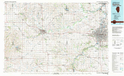 United States Geological Survey Rockford, IL-WI (1981, 100000-Scale) digital map