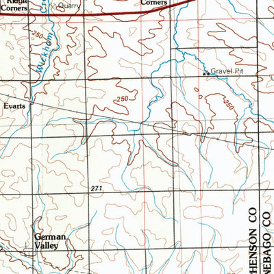 United States Geological Survey Rockford, IL-WI (1981, 100000-Scale) digital map