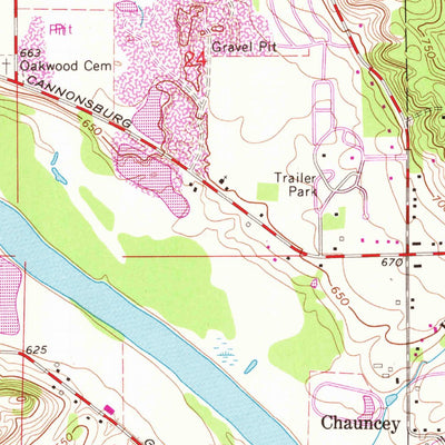 United States Geological Survey Rockford, MI (1967, 24000-Scale) digital map