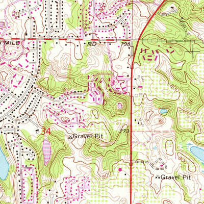 United States Geological Survey Rockford, MI (1967, 24000-Scale) digital map