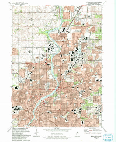 United States Geological Survey Rockford North, IL (1993, 24000-Scale) digital map
