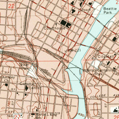 United States Geological Survey Rockford North, IL (1993, 24000-Scale) digital map