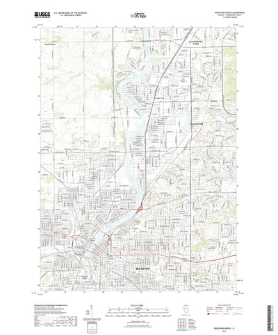 United States Geological Survey Rockford North, IL (2021, 24000-Scale) digital map