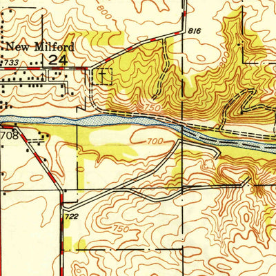 United States Geological Survey Rockford South, IL (1949, 24000-Scale) digital map