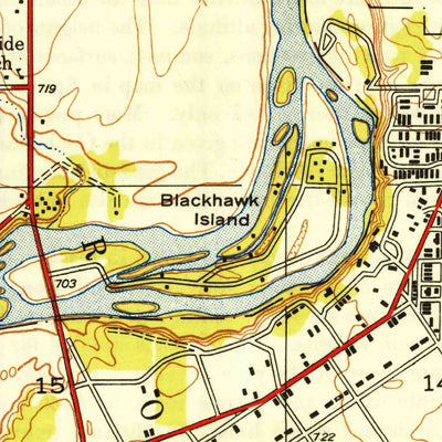 United States Geological Survey Rockford South, IL (1949, 24000-Scale) digital map