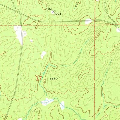 United States Geological Survey Rockford SW, AL (1971, 24000-Scale) digital map