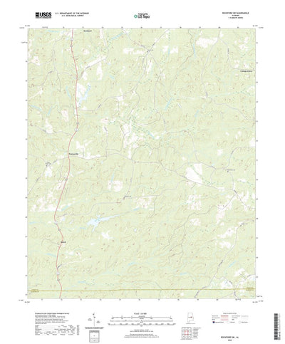 United States Geological Survey Rockford SW, AL (2020, 24000-Scale) digital map