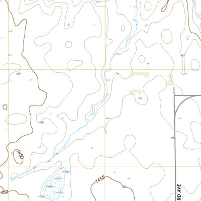 United States Geological Survey Rockham SW, SD (2021, 24000-Scale) digital map