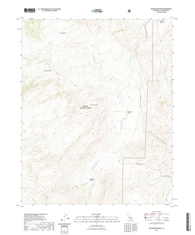 United States Geological Survey Rockhouse Basin, CA (2021, 24000-Scale) digital map