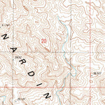 United States Geological Survey Rockhouse Canyon, CA (1988, 24000-Scale) digital map