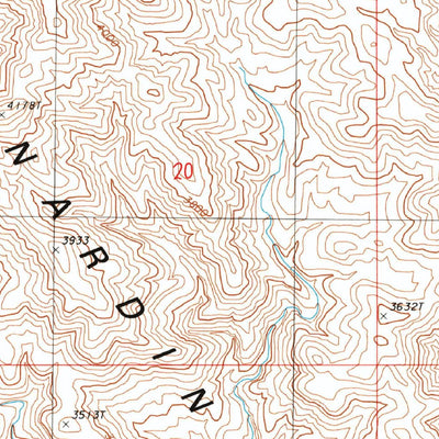 United States Geological Survey Rockhouse Canyon, CA (1988, 24000-Scale) digital map