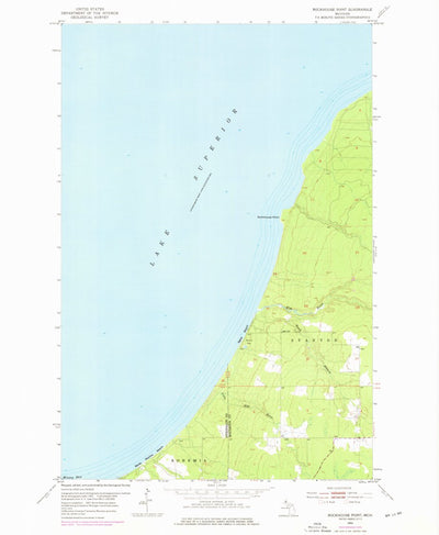 United States Geological Survey Rockhouse Point, MI (1954, 24000-Scale) digital map