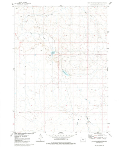 United States Geological Survey Rockhouse Reservoir, OR (1979, 24000-Scale) digital map