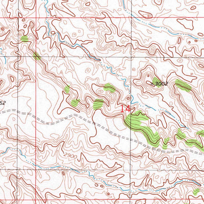 United States Geological Survey Rocking Chair Butte, MT (1981, 24000-Scale) digital map