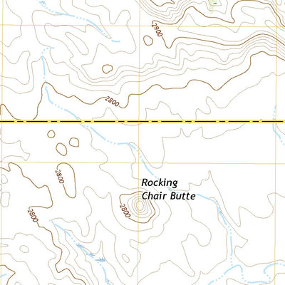 United States Geological Survey Rocking Chair Butte, MT (2020, 24000-Scale) digital map