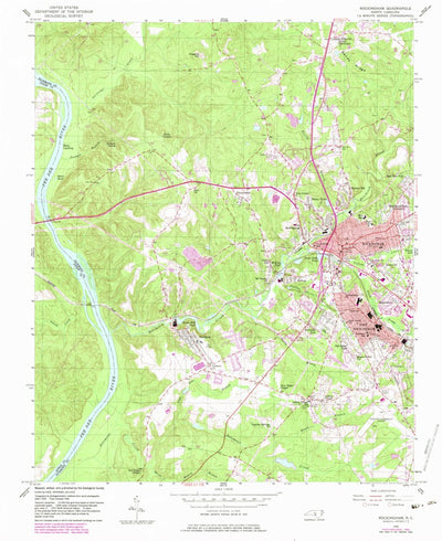 United States Geological Survey Rockingham, NC (1956, 24000-Scale) digital map