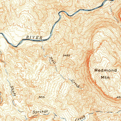 United States Geological Survey Rockinstraw Mountain, AZ (1950, 62500-Scale) digital map