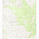 United States Geological Survey Rockinstraw Mountain, AZ (1986, 24000-Scale) digital map