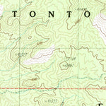 United States Geological Survey Rockinstraw Mountain, AZ (1986, 24000-Scale) digital map