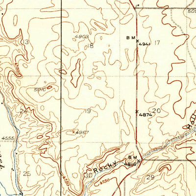 United States Geological Survey Rockland, ID (1937, 62500-Scale) digital map