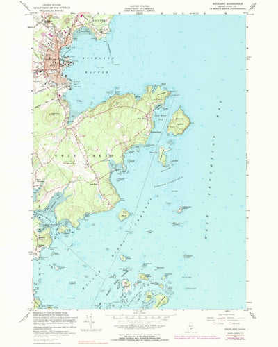 United States Geological Survey Rockland, ME (1955, 24000-Scale) digital map